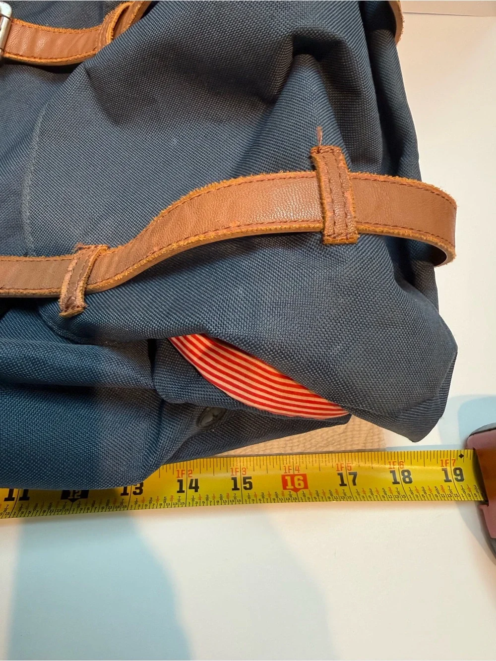 Herschel Supply Co. Little America Laptop Backpack Navy/Tan Canvas